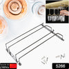 5266 Wine Glass Holder Hanging Drinking Glasses Stemware Rack Under Cabinet Storage Organizer Double Row For Baar & cafes Use 