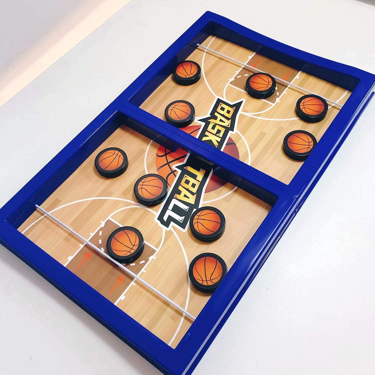 17632 Fast Sling Basketball Puck Game Paced Table Desktop Battle Ice Hockey Game for Adults and Kids Parent-Child Winner Board Games Interactive Toy, Desktop Table Game