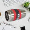 6846 Steel Travel Mug / Tumbler / Cup, Double Walled With Rubber Grip 400ml.