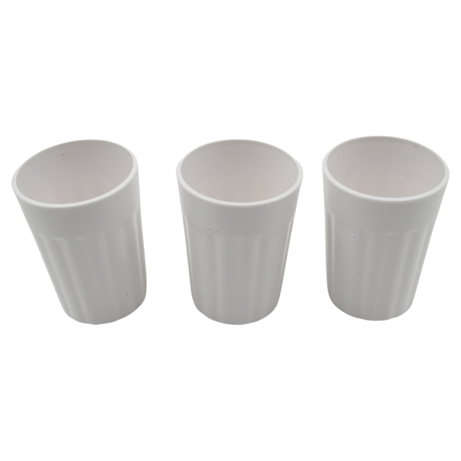 5719 Small Plastic Coffee / Tea Cups Reusable Plastic Cup Mug Lightweight Microwavable Dishwasher Safe Unbreakable Camping Coffee Mugs for Tea Milk Water Juice Tea (3 Pcs Set)