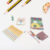 Cartoon Stationery Box  Cartoon Design School Box Book , diary , Pen , Eraser, Sharpner , Sticker & Pen Refill Student Gift School box  (1 box)