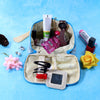 6228 PORTABLE MAKEUP BAG WIDELY USED BY WOMEN’S FOR STORING THEIR MAKEUP EQUIPMENT’S AND ALL WHILE TRAVELLING AND MOVING. 