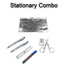 4848  6-Pcs Combo Zipper Pouch scissor Ruler Pen And Marker Used While Studying By Teachers And Students In Schools And Colleges Etc. 