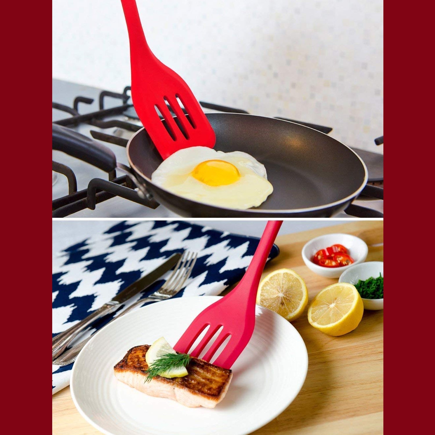 5445 Silicone Spatula | Non-Stick | Heat, Stain and Odor Resistant | Easy to Clean and Dishwasher Safe | Seamless Kitchen Utensil for Cooking, Baking