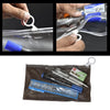 4848  6-Pcs Combo Zipper Pouch scissor Ruler Pen And Marker Used While Studying By Teachers And Students In Schools And Colleges Etc. 