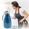 Vacuum Insulated Kettle Jug, Vacuum Insulated Thermo Kettle Jug Insulated Vacuum Flask, Vacuum Kettle Jug Stainless Steel For Milk ,Tea ,Beverage Home Office Travel Coffee (1.5 Ltr , 2 Ltr) (1Pc)