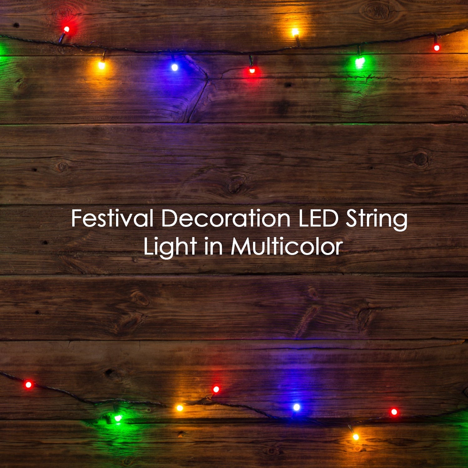 8328 3Mtr Home Decoration Diwali & Wedding LED Christmas String Light Indoor and Outdoor Light ,Festival Decoration Led String Light, Multi-Color Light 8mm (15L 3 Mtr)