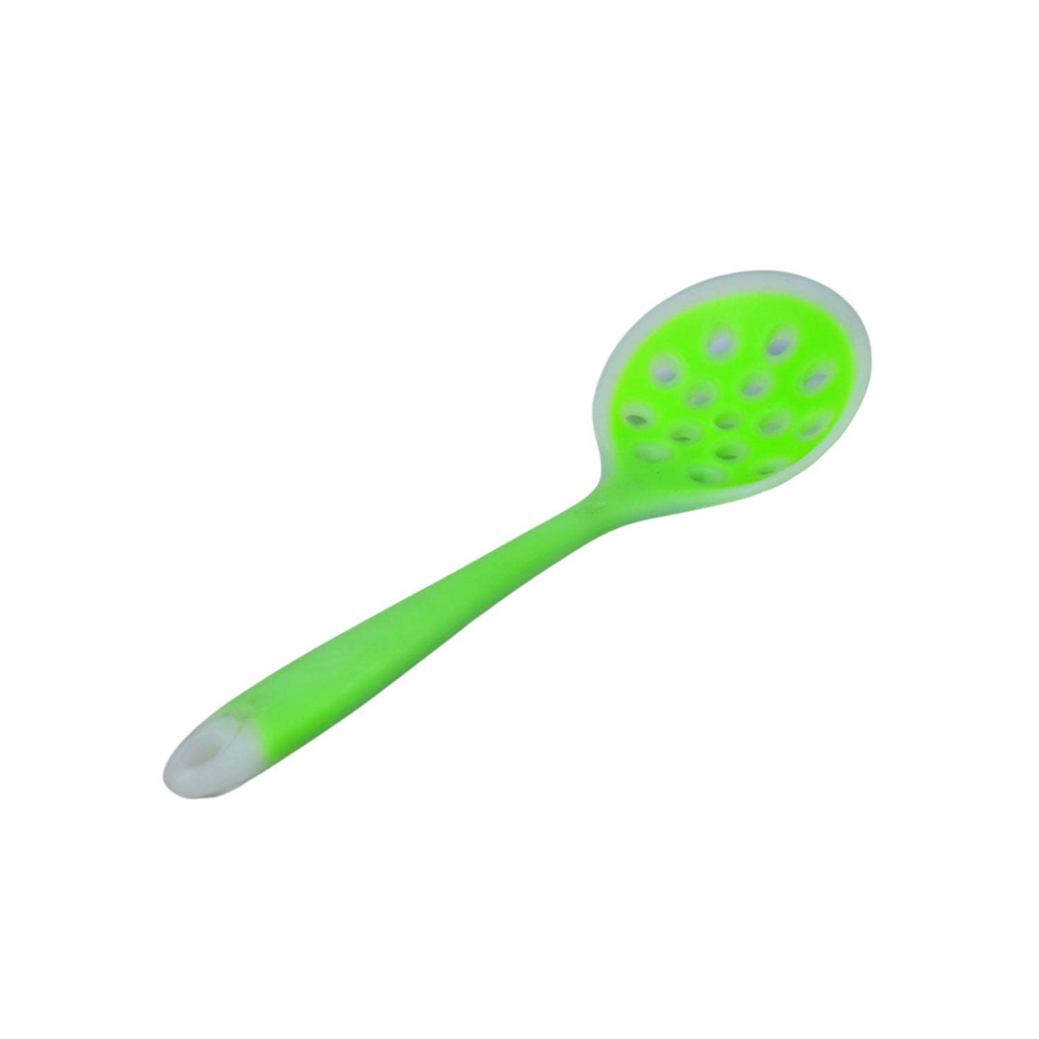 5435 1PC Food Grade Silicone Colander Shovel Strainers Spoon Colorful Kitchen Scoop Drainage Colanders (28cm)