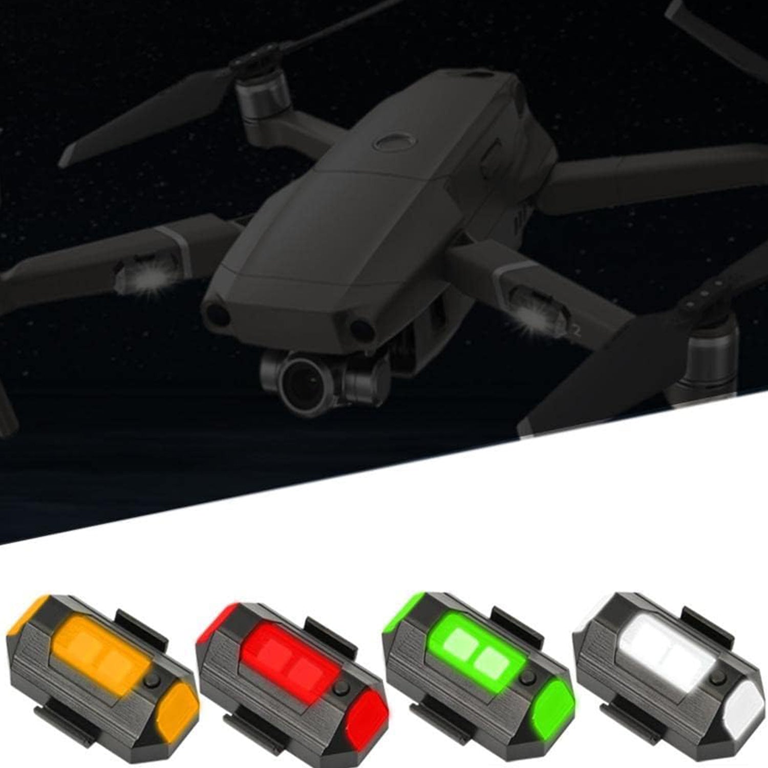 7497 Mini LED Strobe Lights, Waterproof Lights, Lightweight RGB LED Lights Drone Strobe Lights Veicle Anti-Collision Strobe Light Bike Motocycle Lights USB Recharge  Multi-colors