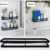 4925 40cm Metal Space Saving Multi-Purpose Kitchen Spice Rack Storage Organizer Shelf Stand . 