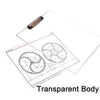 4080 Transparent Premium Exam Pad Best for Students in All Exams Unbreakable Flexible Board with a Centimeter Measuring Side Pad For School & Exam Use 