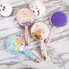 6471 Hair Brush for Kids Detangling Anti-static Soft Massage for Braids Curly Straight Long or Short Wet Or Dry Hair (Multi-Design) 