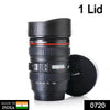 0720 Camera Lens Shaped Coffee Mug Flask With Lid 