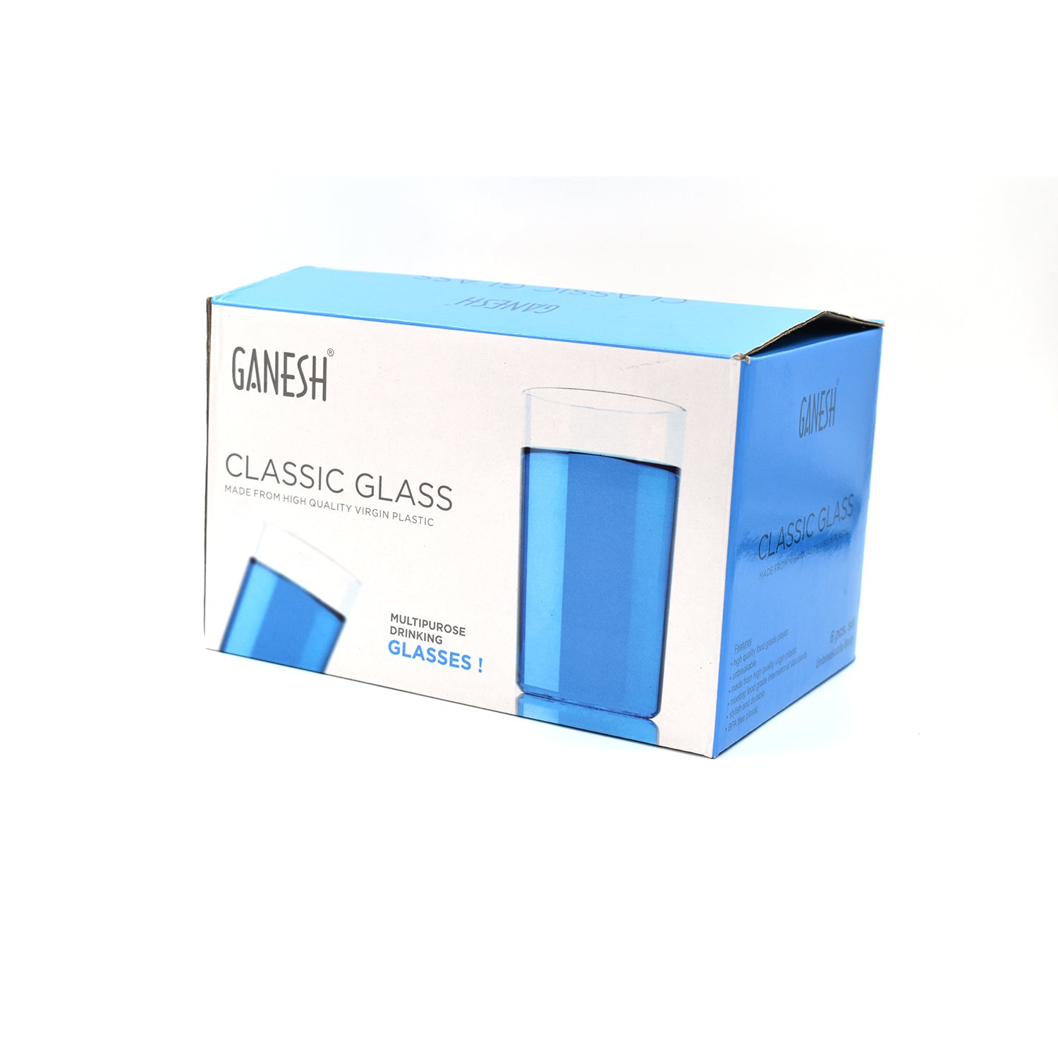 8113 Ganesh Classic Glass Set of-6 (Each Glass 350ml) 