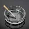 4061 Glass Classic Crystal Quality Cigar Cigarette Ashtray Round Tabletop for Home Office Indoor Outdoor Home Decor 