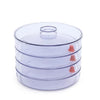 070 Plastic 4 Compartment Sprout Maker, White Gharbaar Store