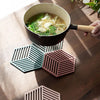 4051 Dining Table mat Heat Insulation pad Nordic Heat-Resistant Anti-Scald mats Household Kitchen Pot mats Coasters ( 1 pcs ) 