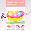 4461 Flash Drum Toys for Kids with Light & Musical Sound Colorful Plastic Baby Drum Musical Toys for Children Baby Toy Instrument Best Gift for Boys & Girls. 