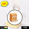 1763 Kitchen Bathroom Soaps Storage Rack with 2 Hook for Home 