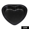 2209 Heart Shape Cake Mould Non Stick  Steel 1 kg Cake Baking Tray ( 23cm) 