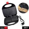 2817 Waffle Maker, Makes 2 Square Shape Waffles| Non-Stick Plates| Easy to Use with Indicator Lights 