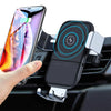 7042 Car Phone Holder Wireless Car Charger 10W Qi Fast Charging Car Charger Gravity Auto Clamping 360Â° Rotation Air Vent Car Mount Holder