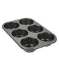 2210 Non-Stick Reusable Cupcake Baking Slot Tray for 6 Muffin Cup 