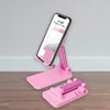 6636A DESKTOP CELL PHONE STAND PHONE HOLDER WITH MIRROR FULL 3-WAY ADJUSTABLE PHONE STAND FOR DESK HEIGHT + ANGLES PERFECT AS DESK ORGANIZERS AND ACCESSORIES