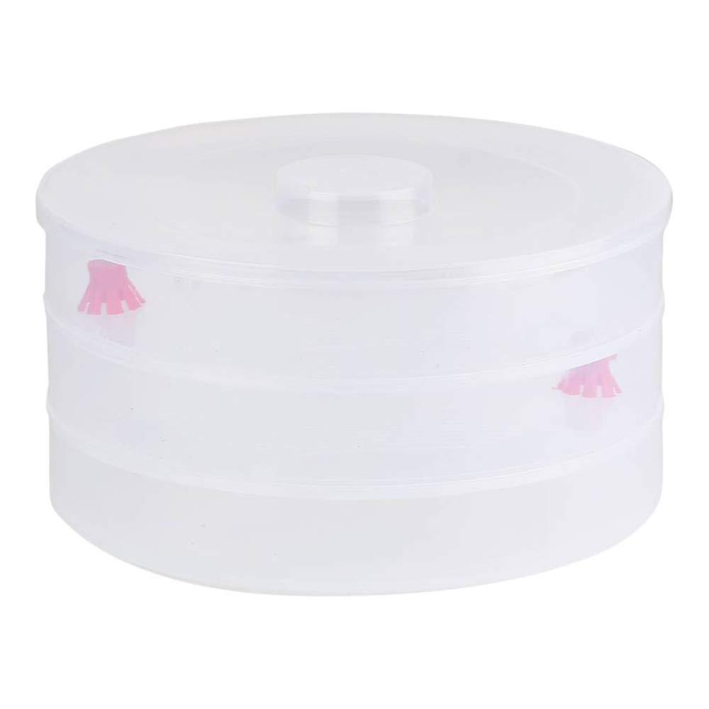 093 Plastic 3 Compartment Sprout Maker, White Gharbaar Store