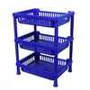 0803 Multipurpose Plastic Storage Rack Oraganiser - 3 pcs 