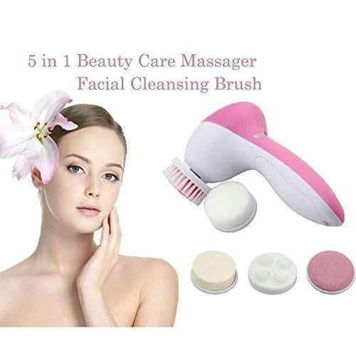 340 -5-in-1 Smoothing Body & Facial Massager (Pink) Gharbaar Store