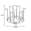 2741 SS Round Glass Stand used for holding sensitive glasses and all present in all kinds of kitchens of official and household places etc. 