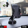 6100 Mobile Phone Holder for Car Mobile Phone Holder Dashboard Windscreen 3 in 1 Smartphone Holder Car 