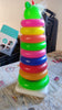 8015 Plastic Baby Kids Teddy Stacking Ring Jumbo Stack Up Educational Toy 9pc