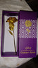 0606 Luxury Decorative Gold Plated Artificial Golden Rose with Premium Box