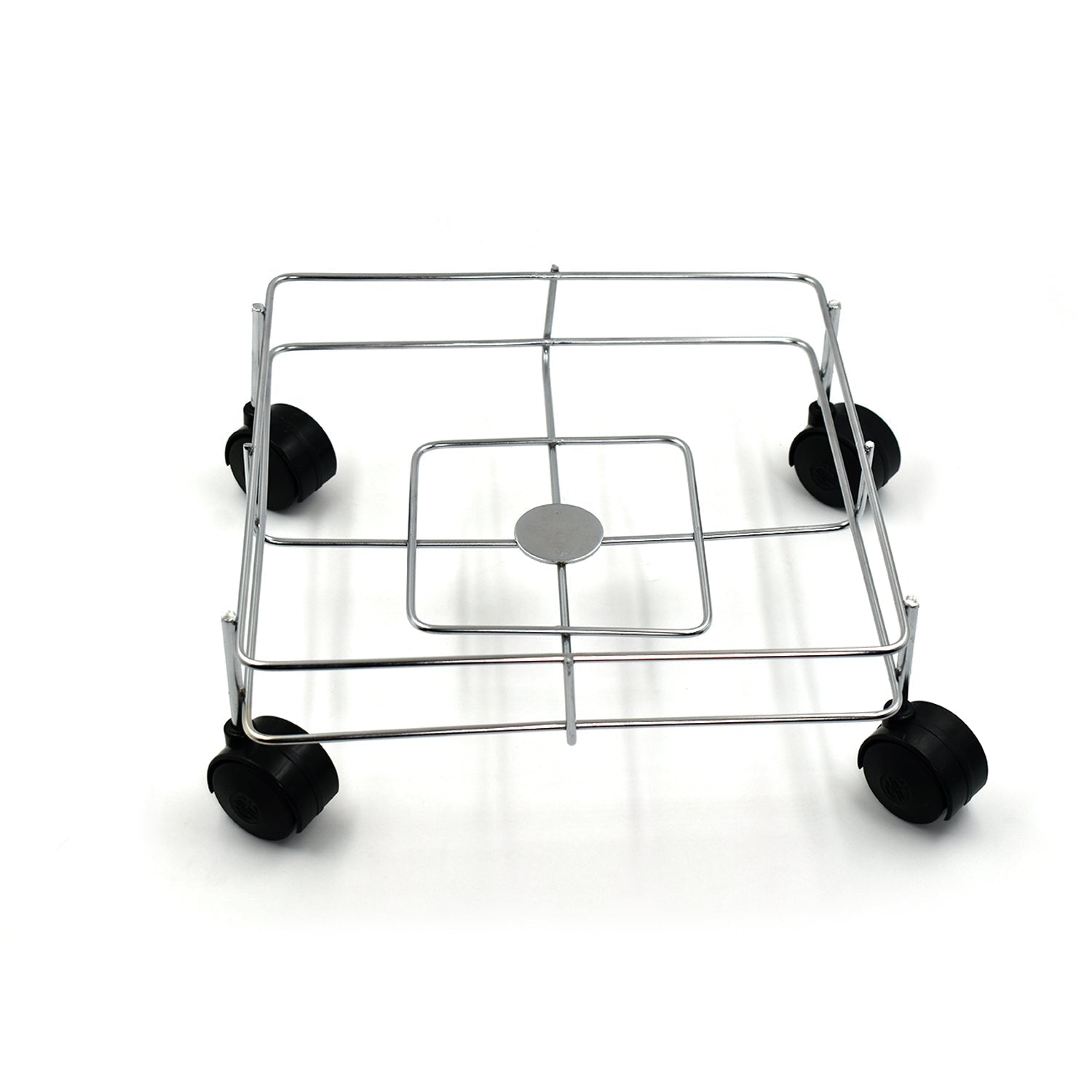 2787 Ss Square Oil Stand For Carrying Oil Bottles And Jars Easily Without Any Problem. 