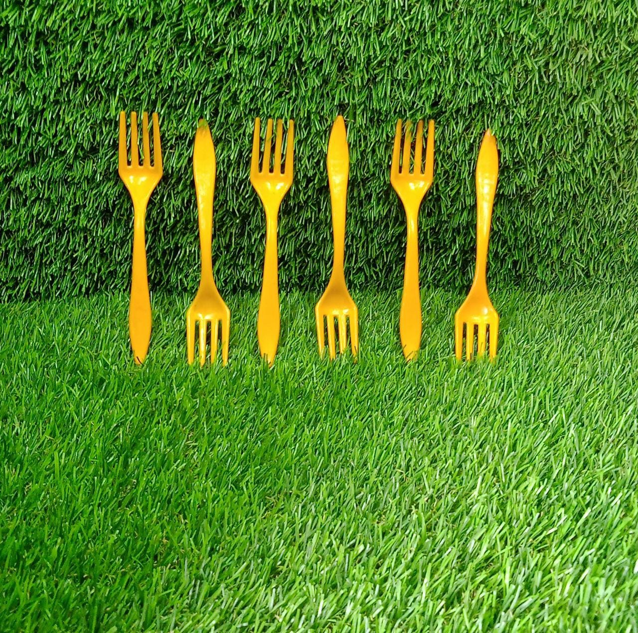 2839 Small plastic 6pc Serving Fork Set for kitchen 