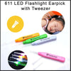 611 LED Flashlight Earpick with Tweezer 