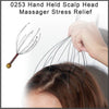 0253 Hand Held Scalp Head Massager Stress Relief 