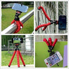 0266 Portable Mini Octopus Tripod Stand with Phone Holder for Live Selfie, Mobile Phone Portable and Adjustable Stent