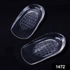 1472 Silicone Gel Heel Pad Protector Insole Cups for Heel Swelling Pain Relief 