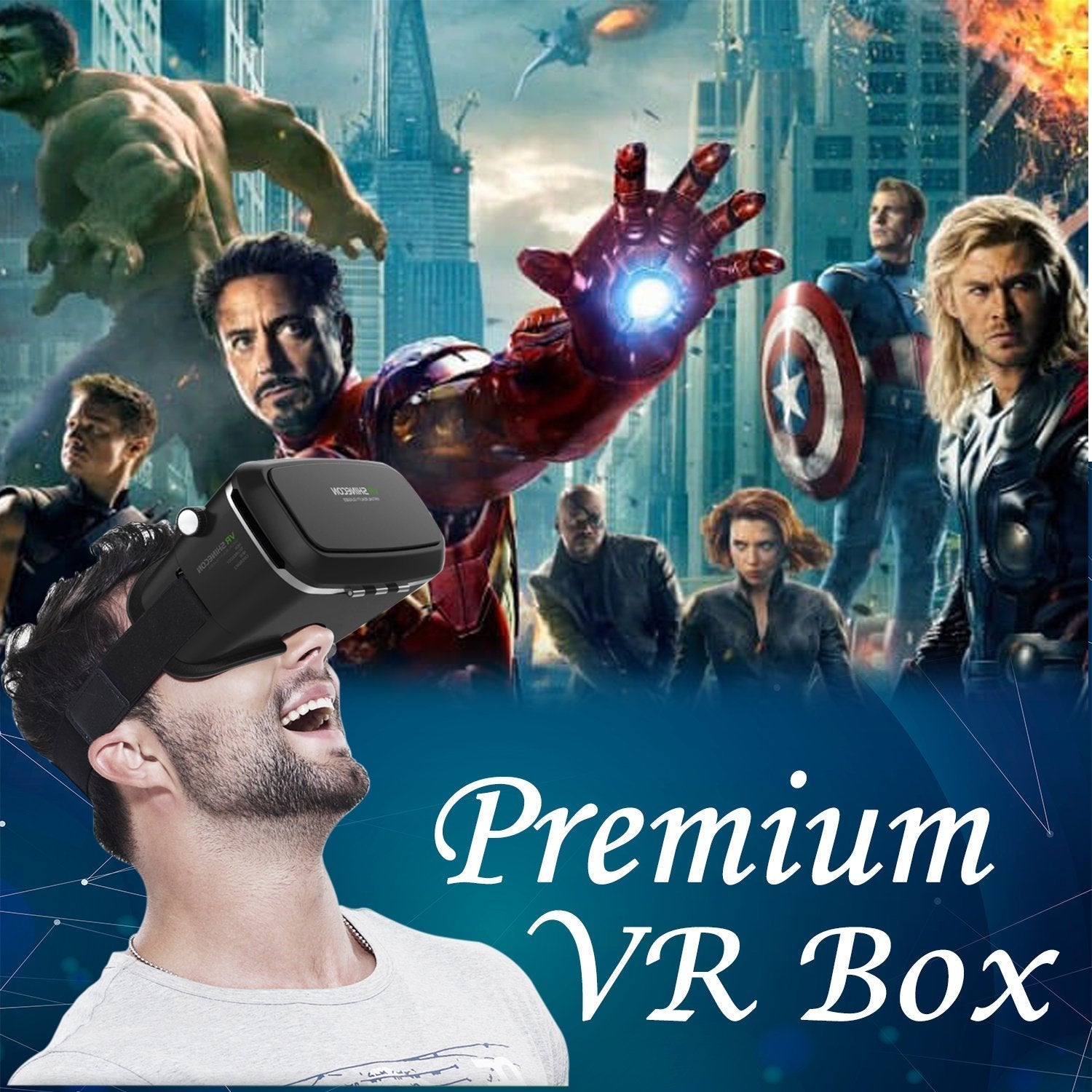 1447 VR Pro Virtual Reality 3D Glasses Headset