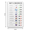 4448 Portable My Chores Home Note Board Management Planning Memo Boards Reminding Time. (Size :- 20x12Cm)