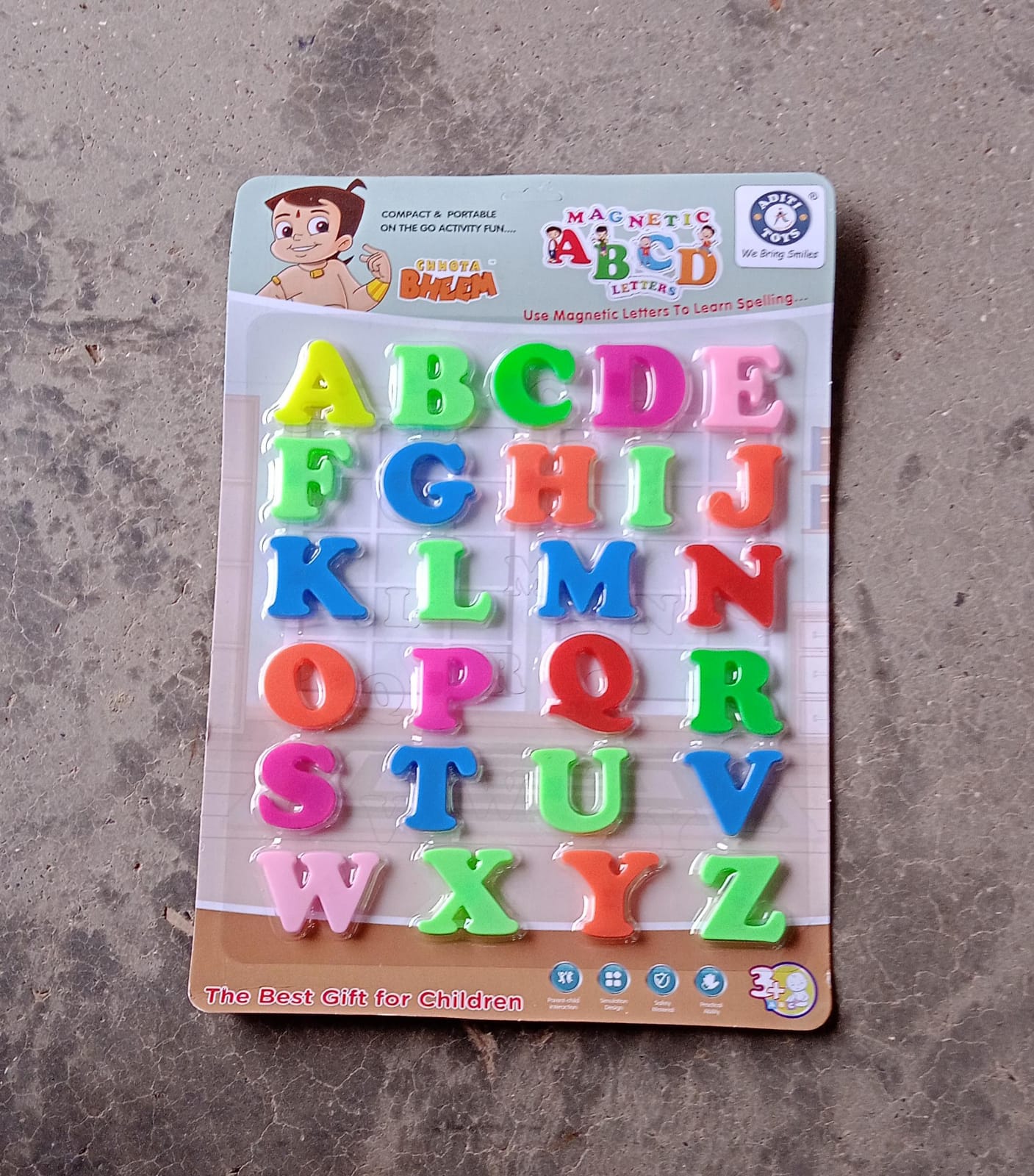 1924 Magnetic Letters to Learn Spelling