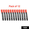 1626 Red Permanent Markers for White Board (Pack Of 12) 