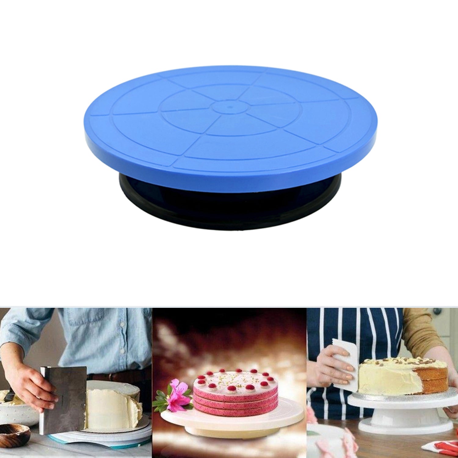 2734 Cake Stand Revolving Decorating Turntable Easy Rotate Cake Stand For Home & Birthday Party Use 