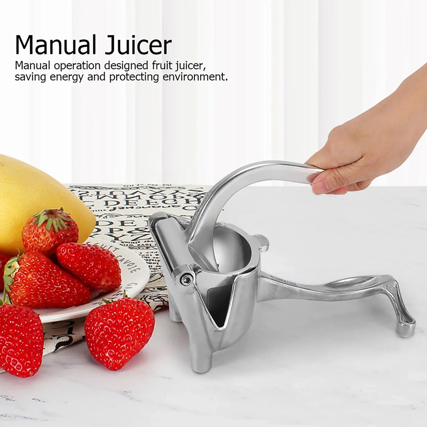 2126 MANUAL ALUMINIUM METAL FRUIT PRESS JUICER