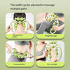 Muscle Massage Roller, 6 ,7, 8 & 10 Wheels Relieve Soreness Leg Muscle Roller Fitness Roller Muscle Relaxer Massage Roller Ring Clip All Round Massaging Uniform Force Elastic PP Drop Shaped for Home Use (1 Pc)