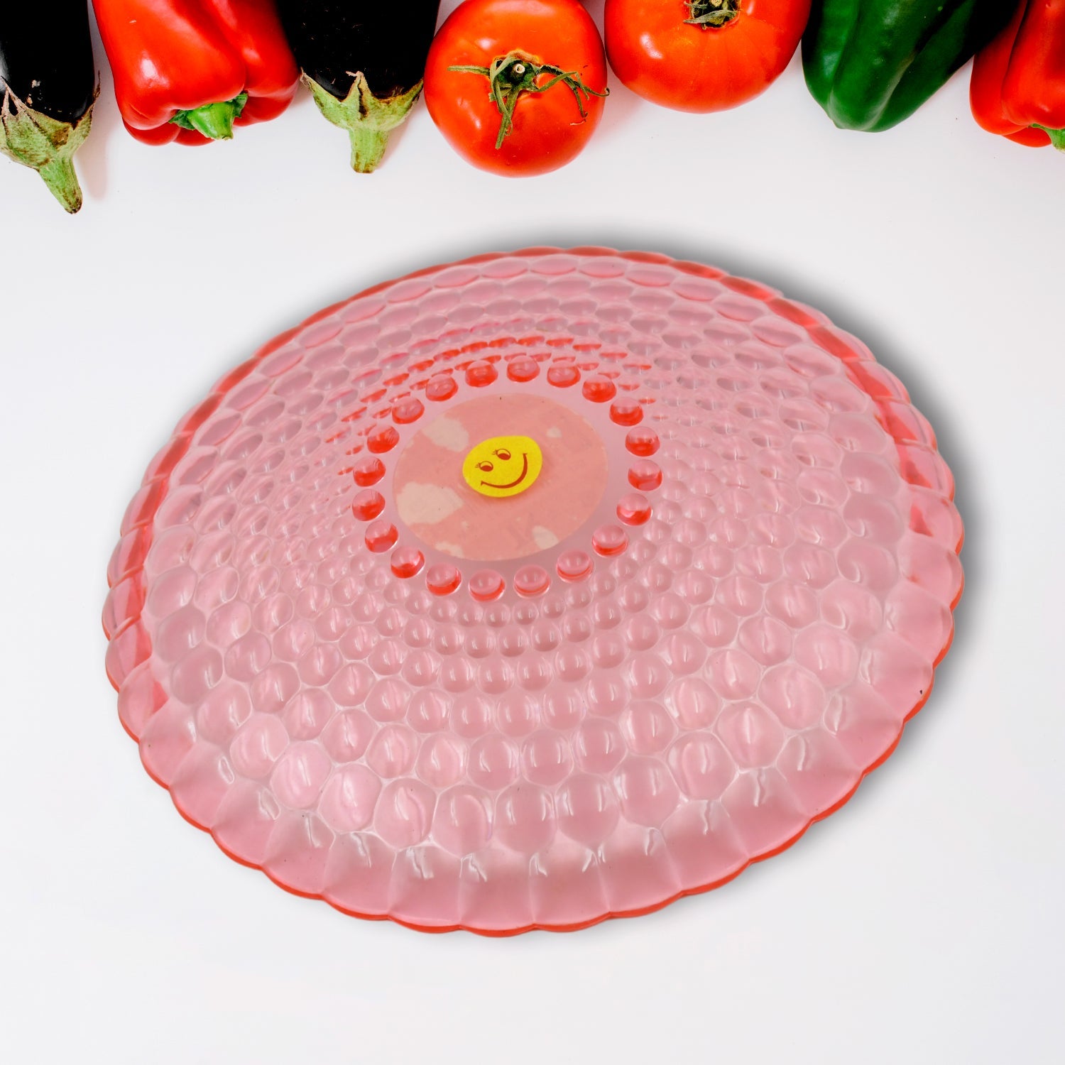 Round Plastic Dinner Plate  / Tray / Snacks / Breakfast Plate friendly Plastic Plate for Kids Party Supplies Birthday Holiday Party Dinnerware Supplies (1 Pc)