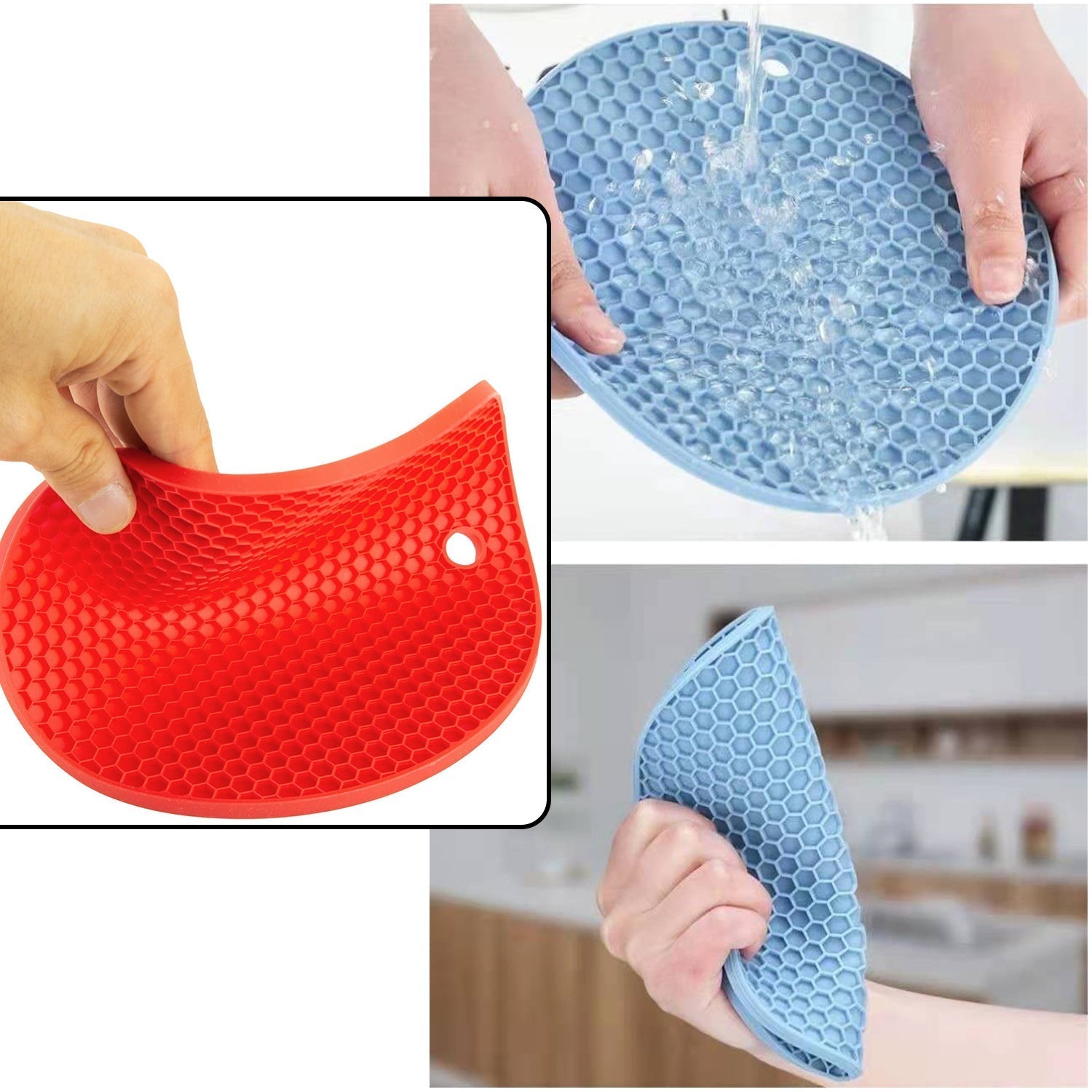 4778A Silicone Trivet for Hot Dish and Pot, Silicone Hot Pads ( 1 pcs ) 